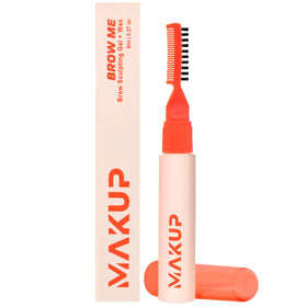 Makup Beauty Brow Me front packaging showing compact tube and branding for reliable styling