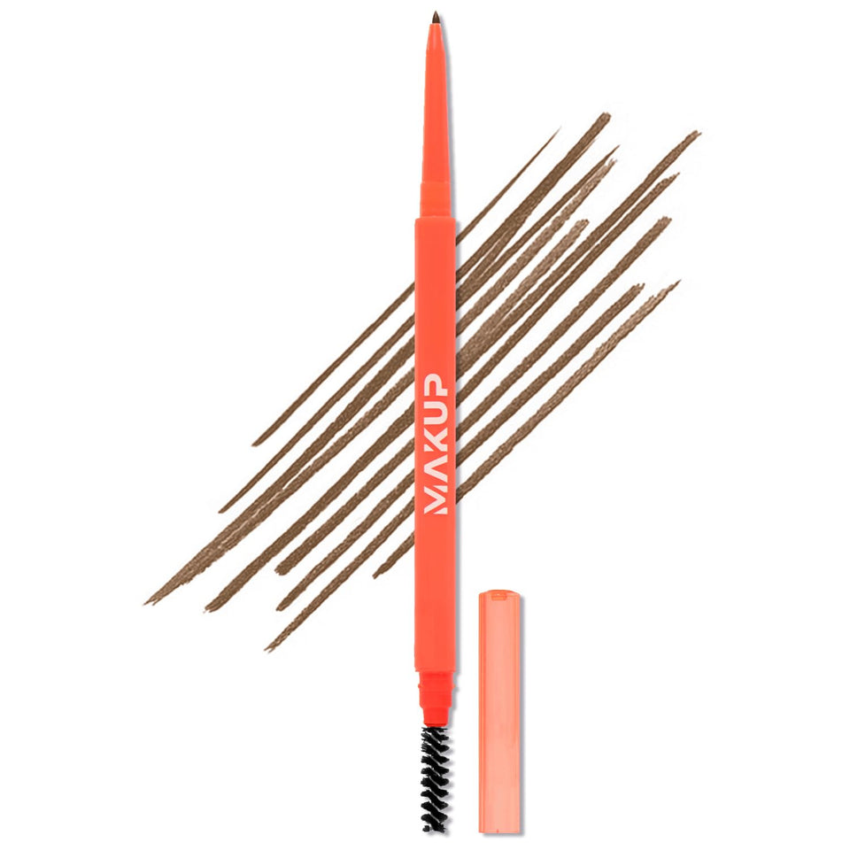 Makup Beauty pencil front packaging showing shade and slim design for precise application
