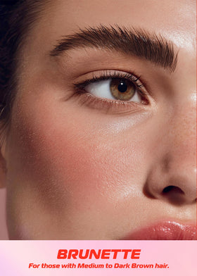 Makup Beauty pencil held in hand showing compact size and travel-friendly convenience