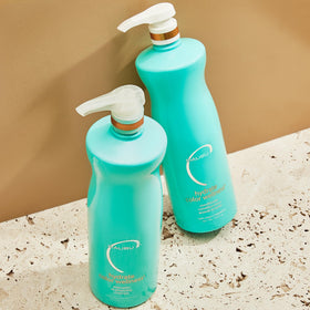 Malibu C conditioner cream texture demonstrating rich hydration