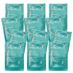 Malibu C front packet showing brand and single-use convenience benefit