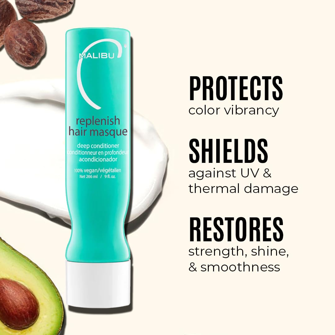 Malibu C open jar showing creamy texture and intense hydration benefits