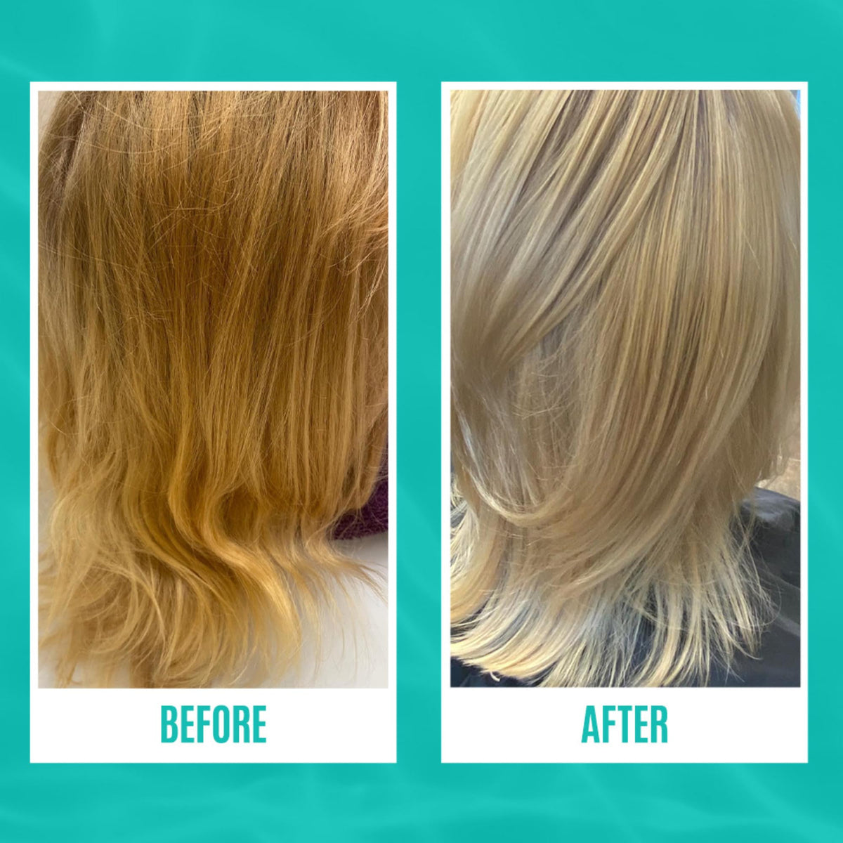 Malibu C shampoo being poured onto wet hair illustrating application and detox action