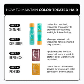 Malibu C conditioner being dispensed to hand demonstrating easy application
