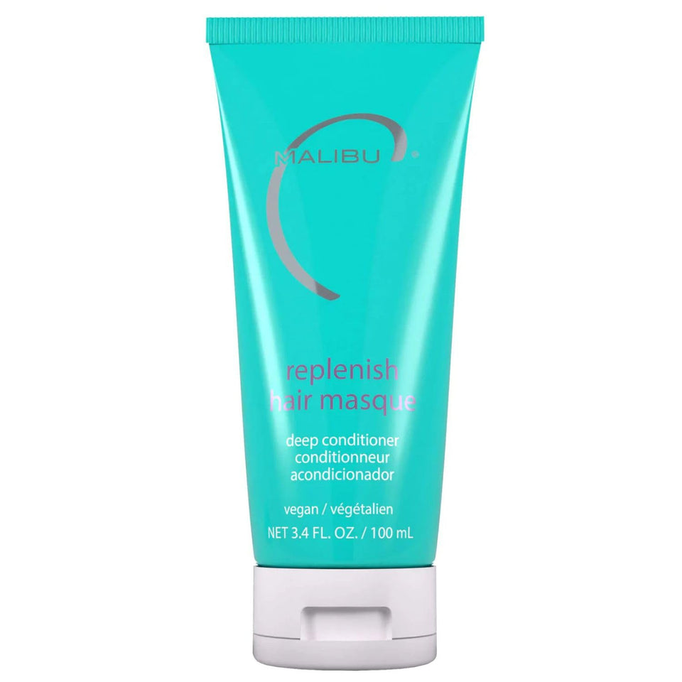 Malibu C front packaging travel-size jar showing easy travel benefits