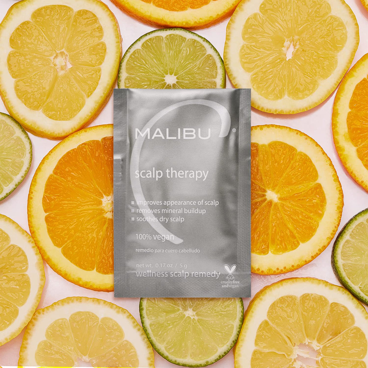 malibu c open packet with visible dissolvable crystals for instant activation