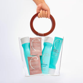 Malibu C visual evoking citrus and vanilla scent for a fresh finish