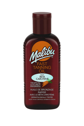 Malibu front packaging showing 200ml bottle and coconut scent benefit