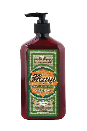 Malibu Hemp front bottle showing label and size, highlighting hydration benefit