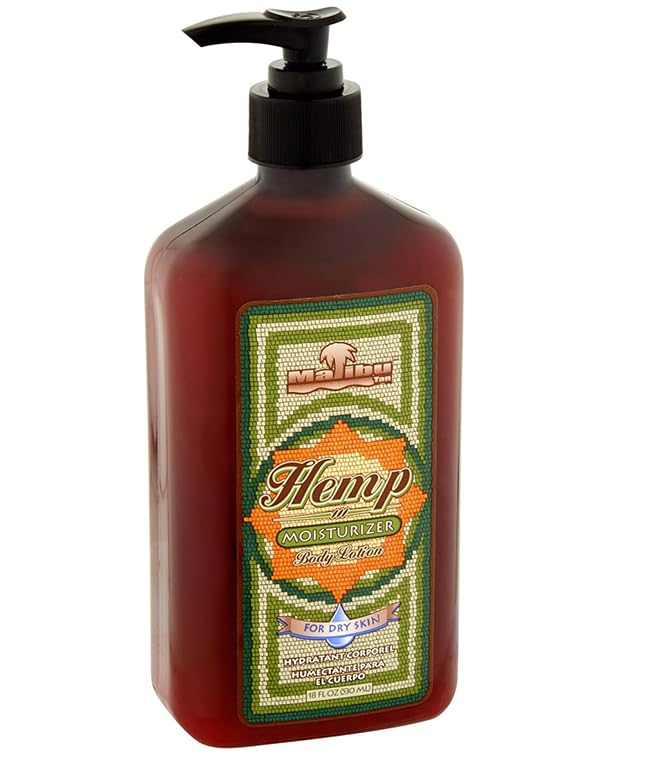 Malibu Hemp lotion visibly absorbing into skin, showing non-greasy comfort
