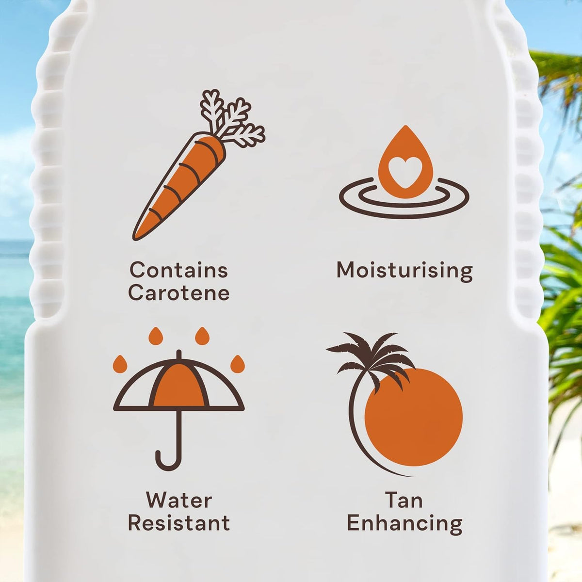 Malibu oil texture close-up showing glossy finish and hydrated skin look