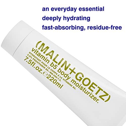 MALIN+GOETZ dispensing lotion onto hand demonstrating easy application and quick absorption
