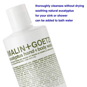 MALIN+GOETZ pump close-up highlighting easy dispensing and spill-free control benefit