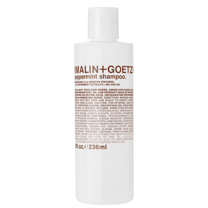 MALIN+GOETZ front bottle view showing clean packaging and branding benefits daily clarity