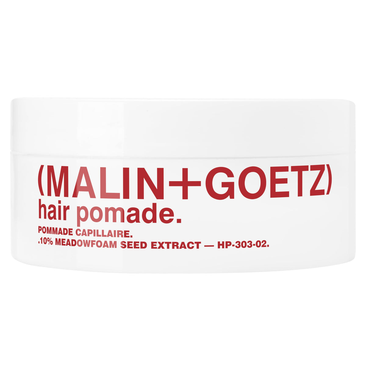 MALIN+GOETZ front packaging showing jar and clean modern label, professional look benefits