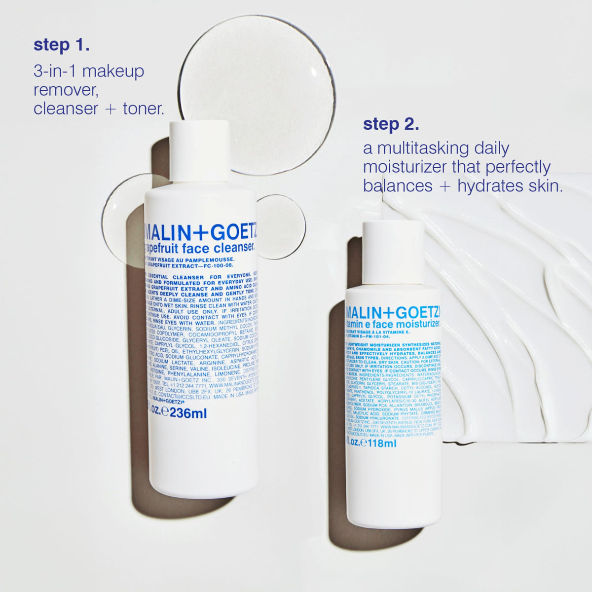 MALIN+GOETZ chamomile oil ingredient shot showing soothing benefit