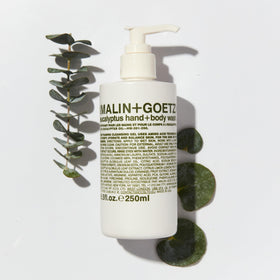 MALIN+GOETZ label detail showing ingredients and clear brand-focused transparency