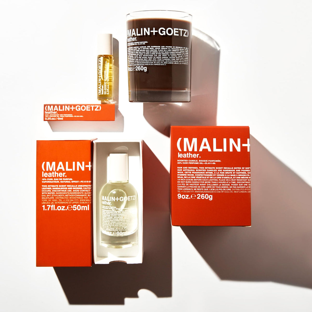 MALIN+GOETZ oil texture on wrist demonstrating skin-adhesive finish and long-lasting wear benefit