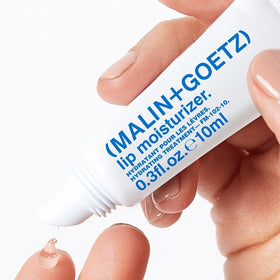 MALIN+GOETZ gel texture close-up demonstrating lightweight absorbent finish