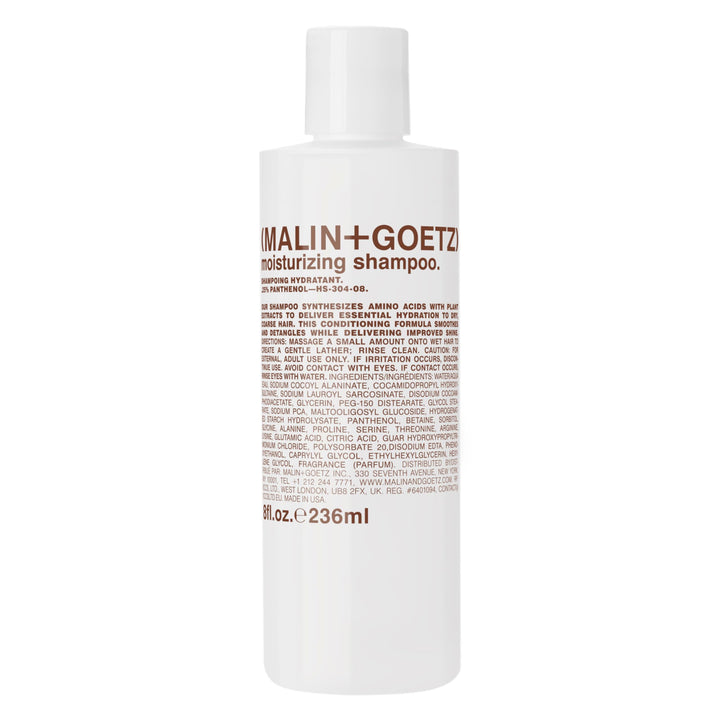 MALIN+GOETZ front bottle view showing minimalist packaging and brand clarity