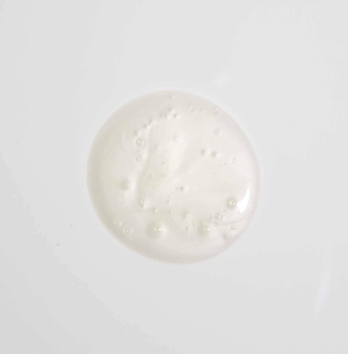 MALIN+GOETZ gel texture close-up illustrating lightweight creamy lather