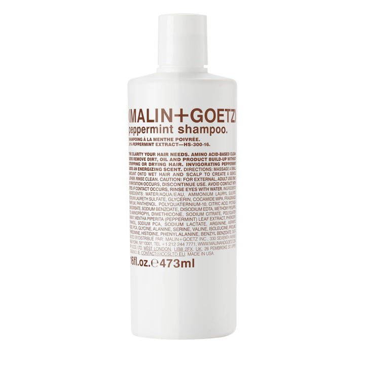 MALIN+GOETZ front bottle view showing minimalist packaging and clean design