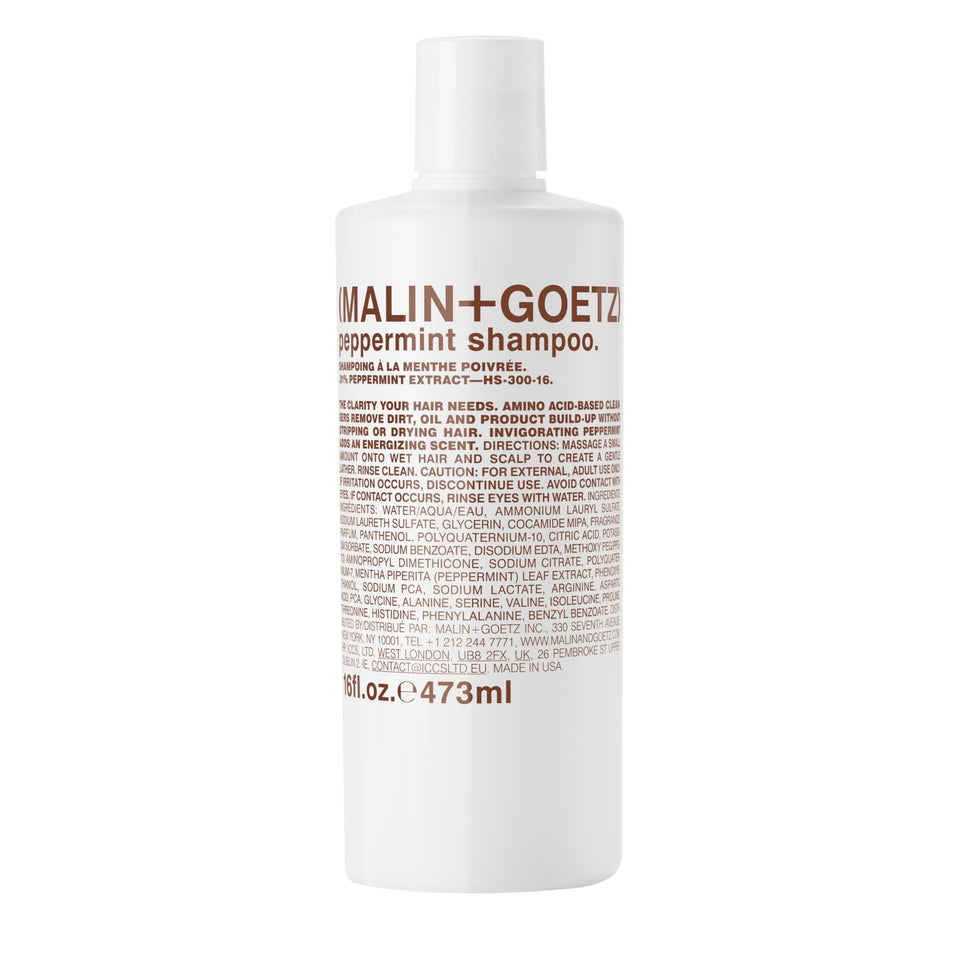 MALIN+GOETZ front bottle view showing minimalist packaging and clean design