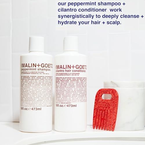 MALIN+GOETZ shampoo paired with Cilantro conditioner showing complementary duo