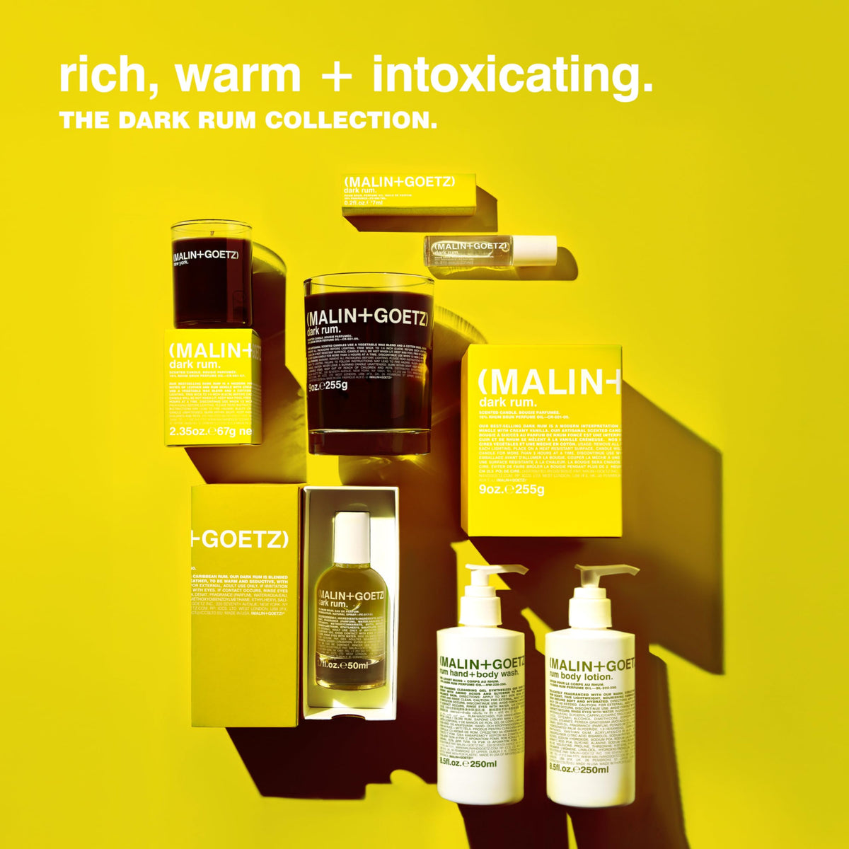 MALIN+GOETZ bottle on shower shelf conveying stylish storage and easy access