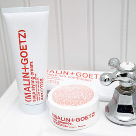 MALIN+GOETZ ingredients label focused view showing nourishing botanicals