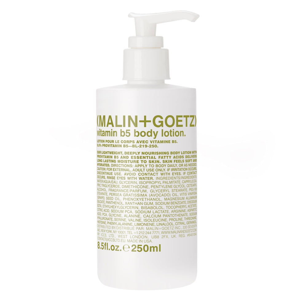 MALIN+GOETZ front pump bottle showing clean packaging and ease of use