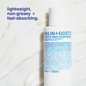 MALIN+GOETZ pump dispensing a pea-sized amount for controlled application