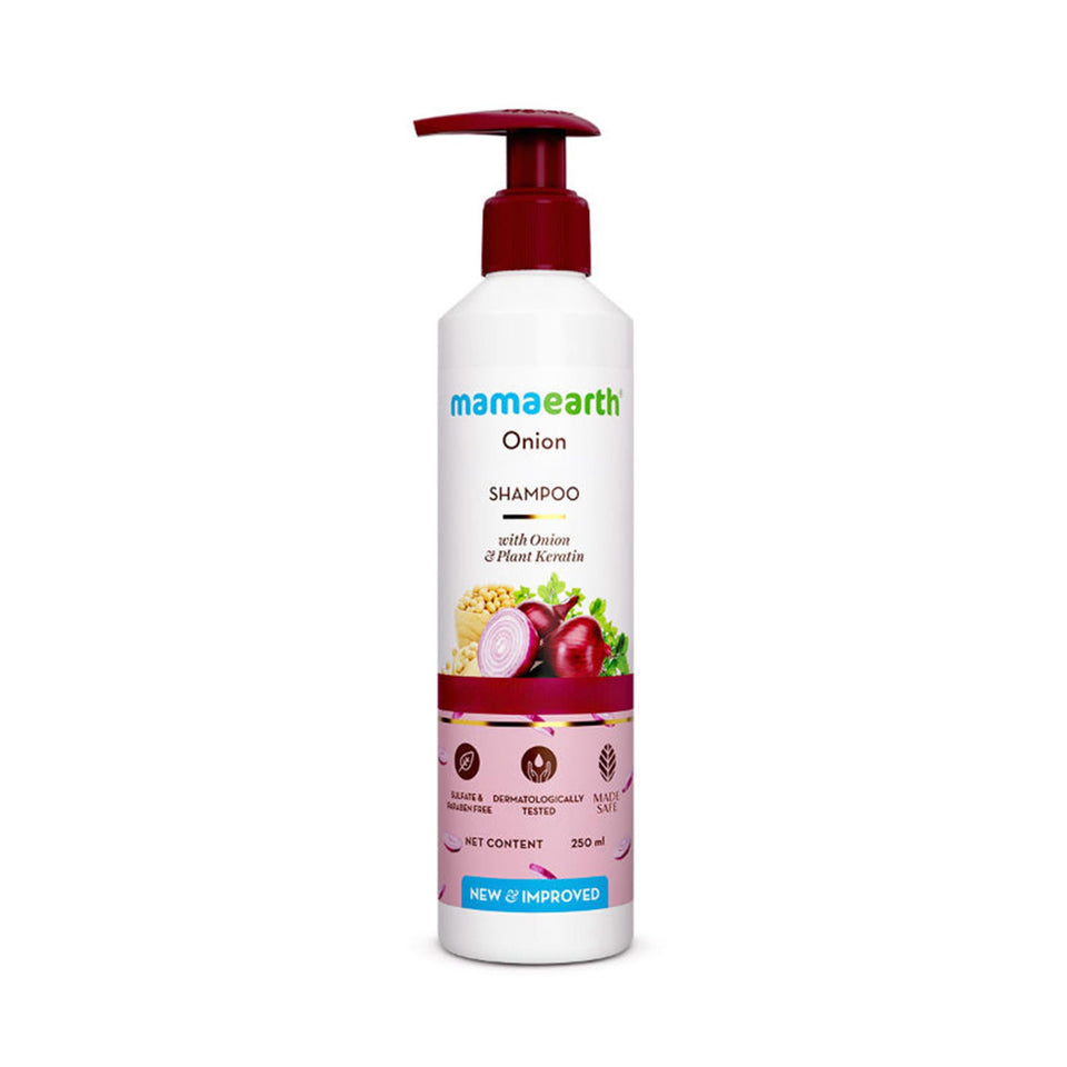MAMAEARTH front packaging showing bottle and clear branding for easy identification