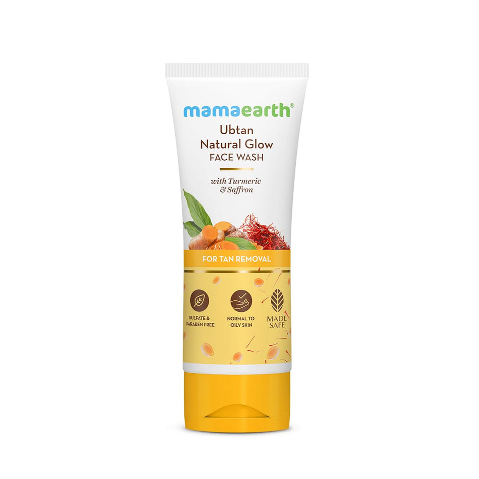 Mamaearth front tube showing product branding and size benefit