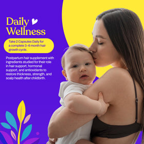 Mama's Select capsule held in hand to show size and convenient dosing for busy moms