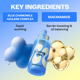 MAMONDE before and after skin showing reduced temporary redness