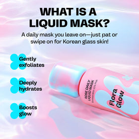 MAMONDE liquid mask texture close-up highlighting lightweight, dewy finish