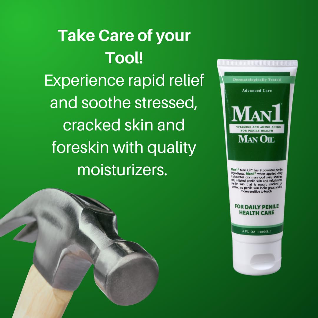 Man1 Man Oil open tube texture demonstrating creamy, fast-absorbing consistency
