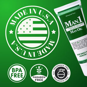 Man1 Man Oil application on palm showing easy dispensing and quick absorption