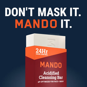 Mando angled side view displaying full bar shape and durable finish