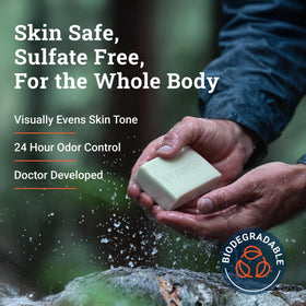 Mando rich lather foam demonstrating effective cleansing and odor control