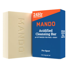 Mando front packaging showing bar and branding for clear product ID and trust