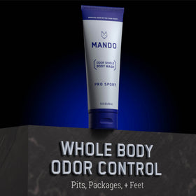 Mando bottle inside gym bag conveying post-workout freshness on the go