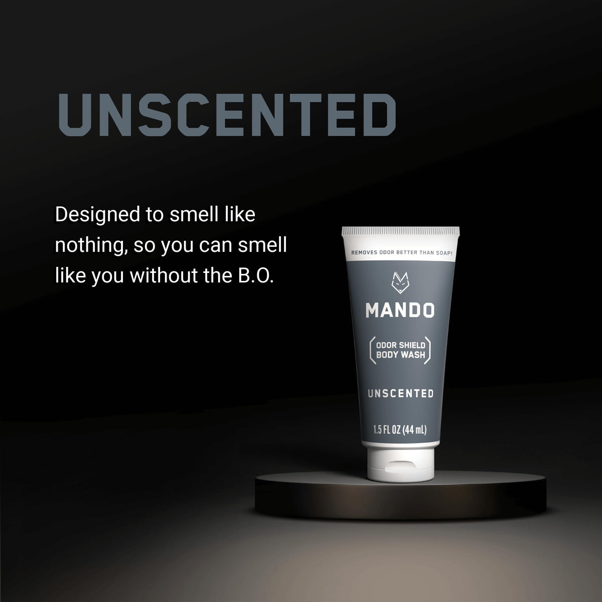 Person using Mando in shower lifestyle shot illustrating whole-body cleansing routine