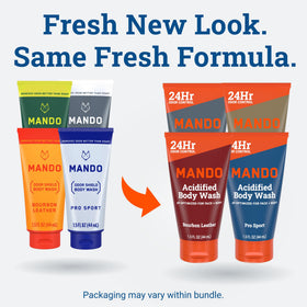Creamy lather texture from Mando body wash showing gentle foam for effective cleansing