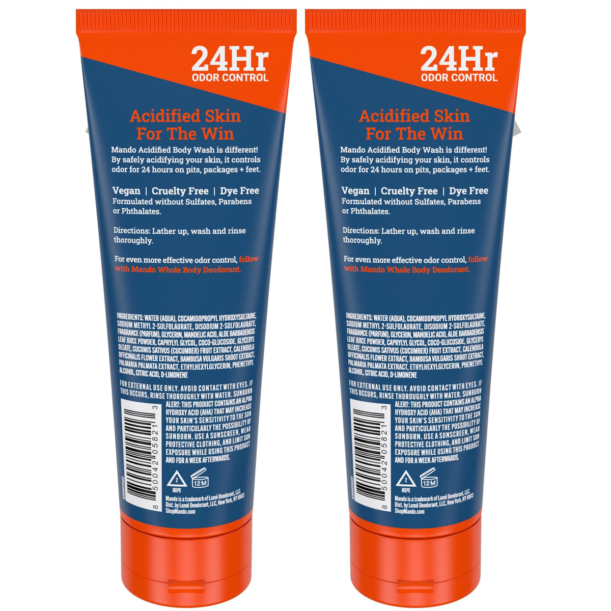 Two-pack boxed Mando bottles portraying value and ready-to-use supply