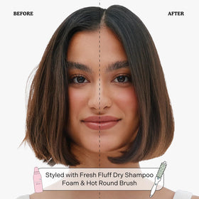 Mane Fresh Fluff foam texture in hand illustrating airy, creamy formula