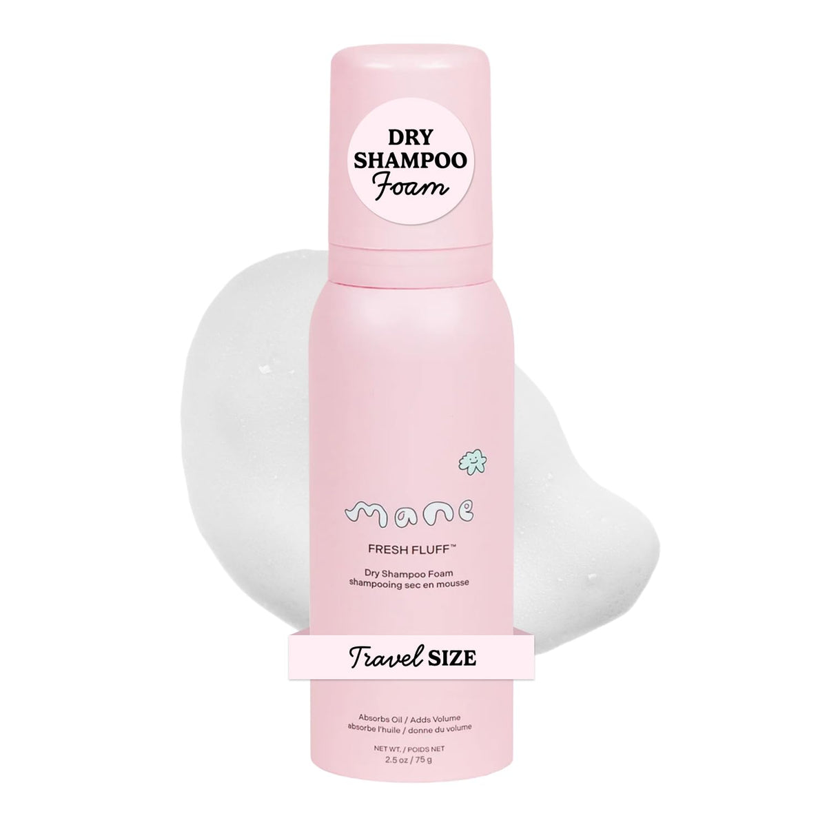 Mane front packaging showing compact travel-friendly tube