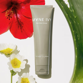 MANE IVY bottle front view showing sleek travel-friendly packaging and glossy finish benefit