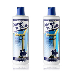 Mane 'n Tail front packaging showing both bottles and clarifying benefits